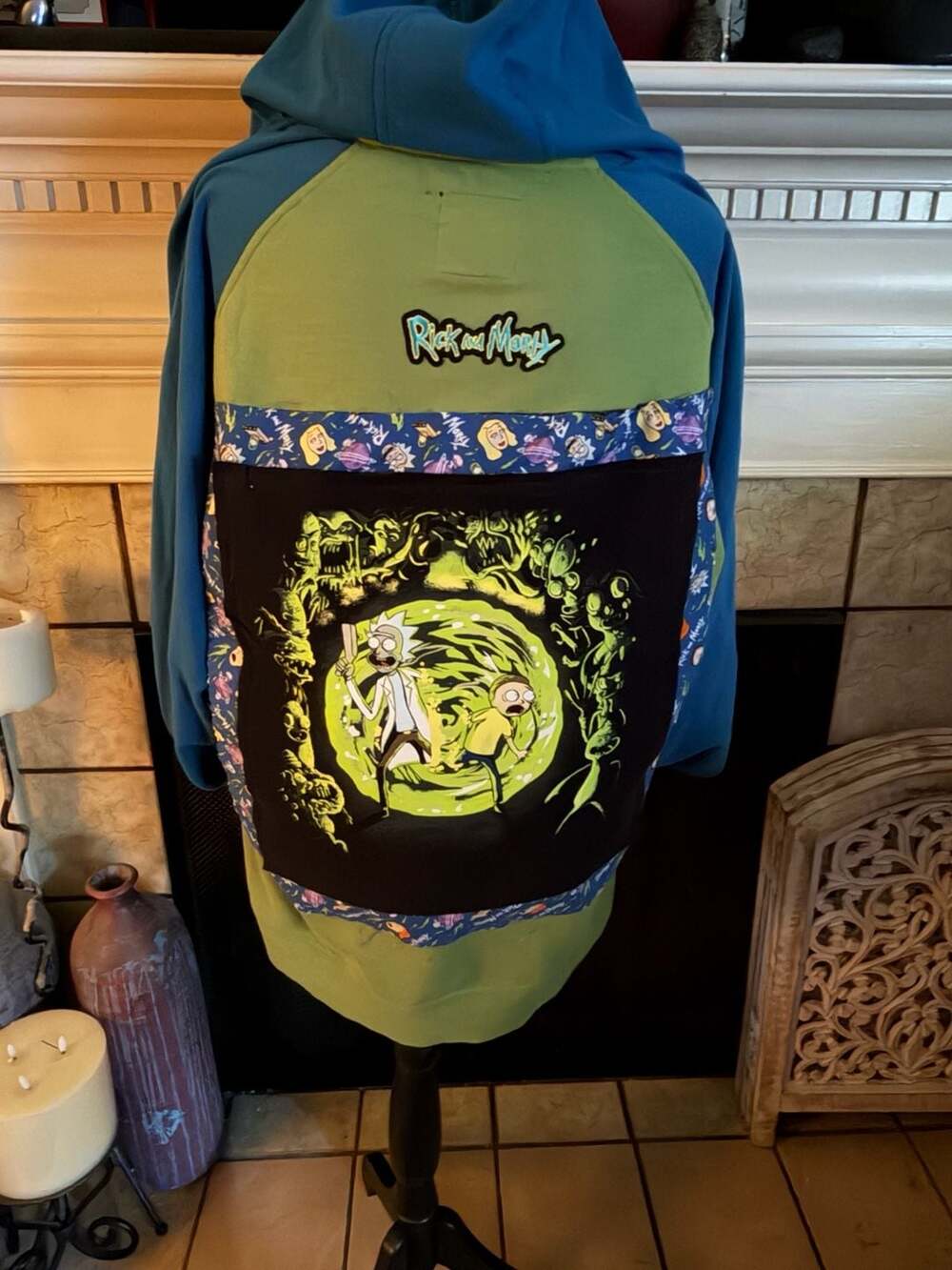 Volcom x Rick and Morty Portal Graphic Full-Zip Fleece Hoodie